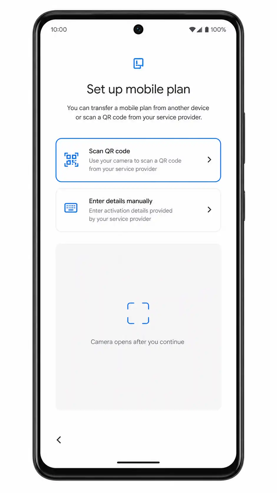 Vivo X80 Pro Step 9: Compatible Android phone showing Scan QR code option Vivo X80 Pro Step 9: Compatible Android phone showing Scan QR code option