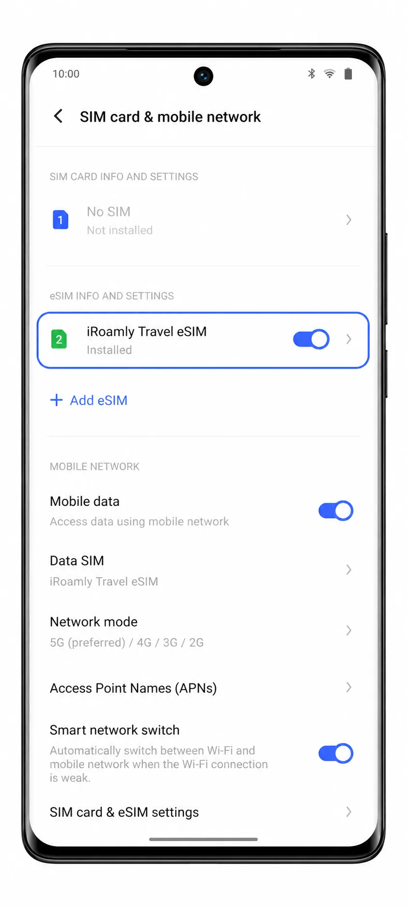 Vivo X90 Pro Step 08: Confirm installed eSIM
