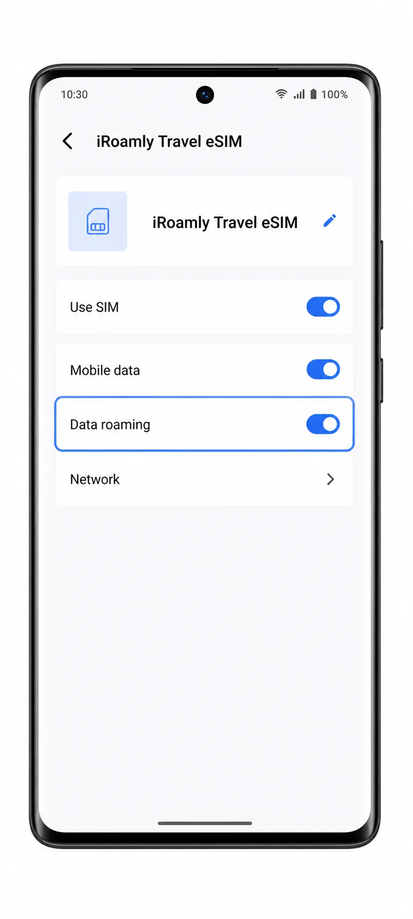 Vivo X90 Pro Step 12: Enable data roaming